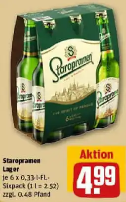 REWE Staropramen Lager Angebot