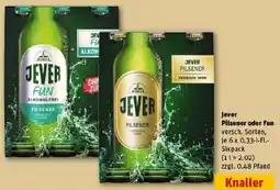 REWE Jever Pilsener oder Fun Angebot