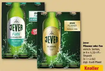 REWE Jever Pilsener oder Fun Angebot