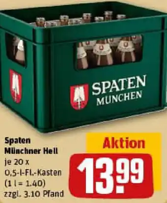 REWE Spaten Münchner Hell Angebot