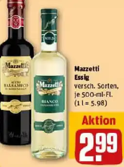 REWE Mazzetti Essig Angebot