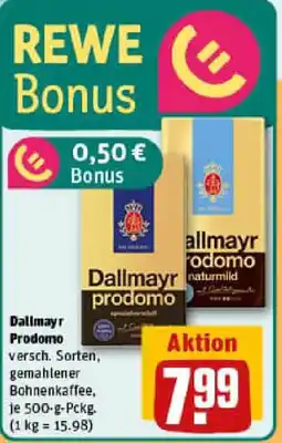 REWE Dallmayr Prodomo Angebot