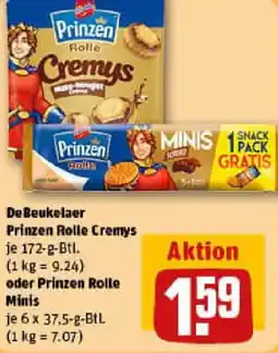 REWE De Beukelaer Prinzen Rolle Cremys oder Prinzen Rolle Minis Angebot