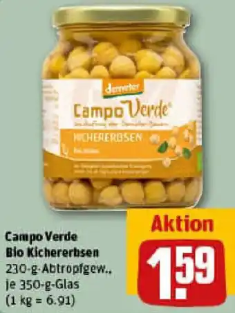 REWE Campo Verde Bio Kichererbsen Angebot