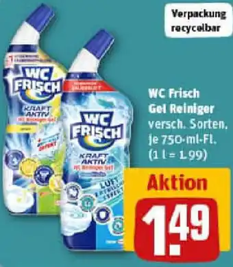 REWE WC Frisch Gel Reiniger Angebot