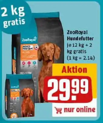 REWE ZooRoyal Hundefutter Angebot