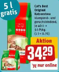 REWE Cat's Best Original Katzenstreu Angebot