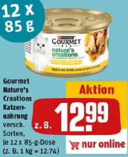 REWE Gourmet Nature's Creations Katzennahrung Angebot