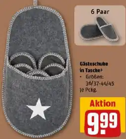 REWE Gästeschuhe in Tasche Angebot