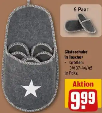 REWE Gästeschuhe in Tasche Angebot
