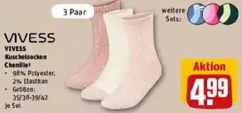 REWE VIVESS Kuschelsocken Chenille Angebot