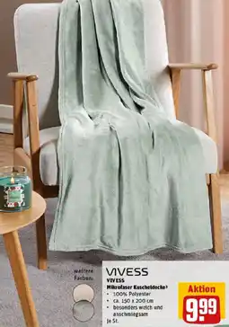 REWE VIVESS Mikrofaser Kuscheldecke Angebot