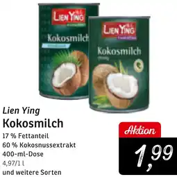 KONSUM Lien Ying Kokosmilch Angebot