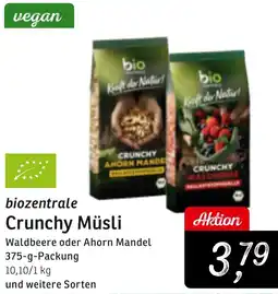 KONSUM biozentrale Crunchy Müsli Angebot