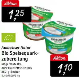 KONSUM Andechser Natur Bio Speisequarkzubereitung Angebot