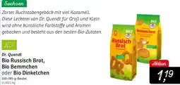 KONSUM Dr. Quendt Bio Russisch Brot, Bio Bemmchen oder Bio Dinkelchen Angebot