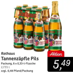 KONSUM Rothaus Tannenzäpfle Pils Angebot