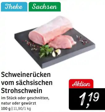 KONSUM Schweinerücken vom sächsischen Strohschwein Angebot