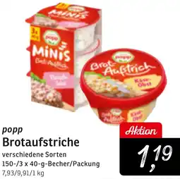 KONSUM popp Brotaufstriche Angebot