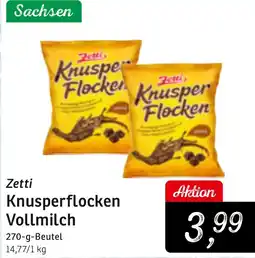 KONSUM Zetti Knusperflocken Vollmilch Angebot