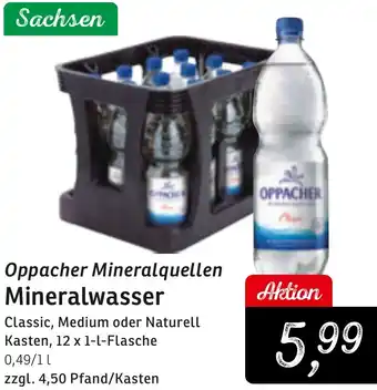 KONSUM Oppacher Mineralquellen Mineralwasser Angebot