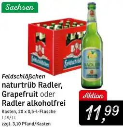 KONSUM Feldschlößchen naturtrüb Radler, Grapefruit oder Radler alkoholfrei Angebot