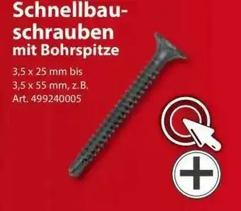 Sonderpreis Baumarkt Schnellbauschrauben Mit Bohrspitze Angebot