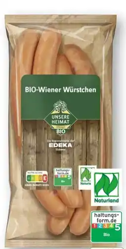 Edeka Unsere Heimat Echt & Gut Bio-Wiener Würstchen Angebot