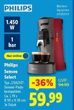 Lidl Philips Senseo Select Angebot