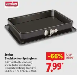Lidl ZENKER Blechkuchen-Springform Angebot