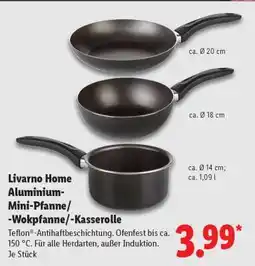 Lidl Livarno Home Aluminium-Mini-Pfanne/-Wokpfanne/-Kasserolle Angebot