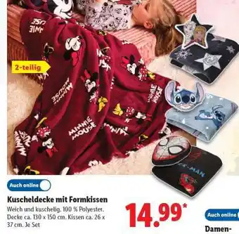 Lidl Kuscheldecke mit Formkissen Angebot