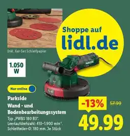 Lidl Parkside Wand- und Bodenbearbeitungssystem Angebot