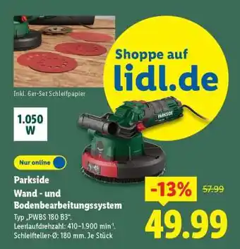 Lidl Parkside Wand- und Bodenbearbeitungssystem Angebot