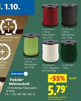 Lidl Parkside Mehrzweckseil Angebot