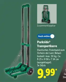 Lidl PARKSIDE Transportkarre Angebot