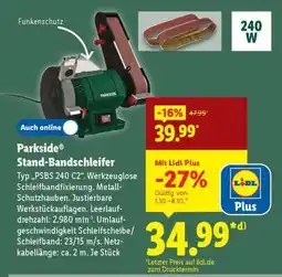 Lidl PARKSIDE Stand-Bandschleifer Angebot