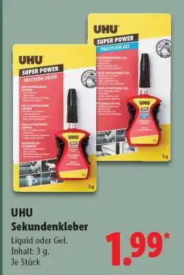Lidl UHU Sekundenkleber Angebot