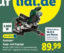 Lidl PARKSIDE Kapp- und Zugsäge Angebot