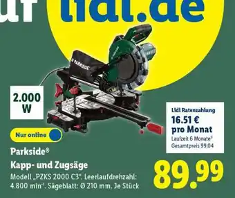 Lidl PARKSIDE Kapp- und Zugsäge Angebot