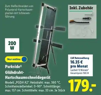 Lidl Parkside Glühdraht-Hartschaumschneidegerät Angebot