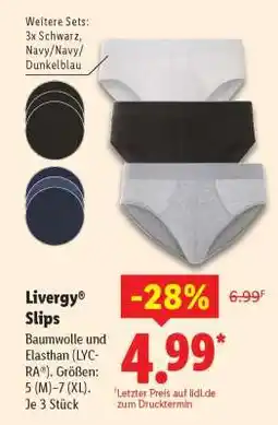 Lidl LIVERGY Slips Angebot