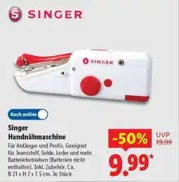 Lidl SINGER Handnähmaschine Angebot