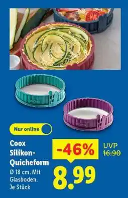 Lidl COOX Silikon-Quicheform Angebot