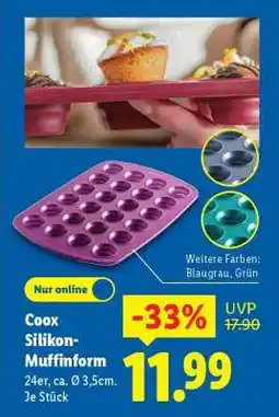 Lidl COOX Silikon-Muffinform Angebot