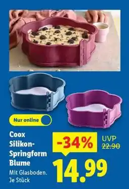 Lidl Coox Silikon-Springform Blume Angebot