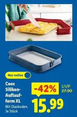 Lidl COOX Silikon-Auflaufform XL Angebot
