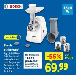 Lidl Bosch Fleischwolf Angebot