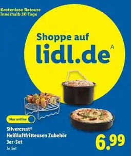 Lidl Silvercrest Heißluftfritteusen Zubehör 3er-Set Angebot