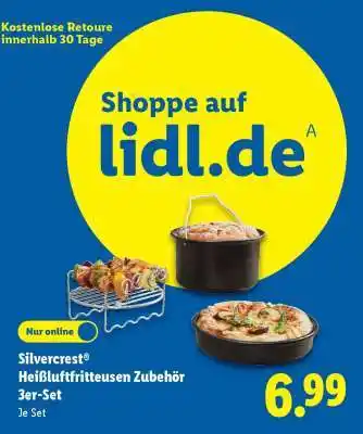 Lidl Silvercrest Heißluftfritteusen Zubehör 3er-Set Angebot